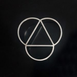 Open Bauhaus brooch