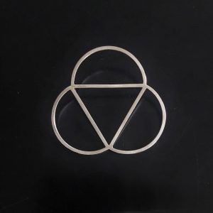 Open Bauhaus brooch