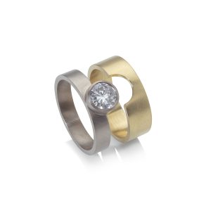 1ct diamond ring set